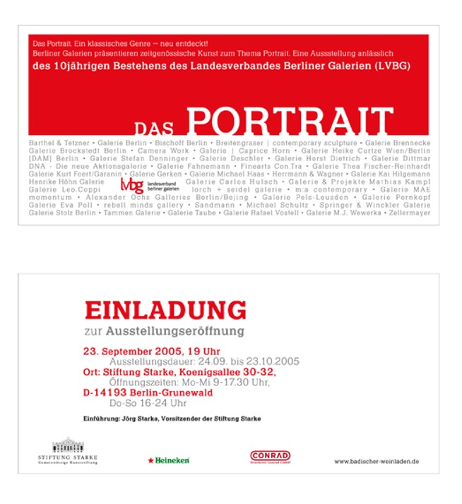 „Portraits“ 10 Jahre Landesverband Berliner Galerien