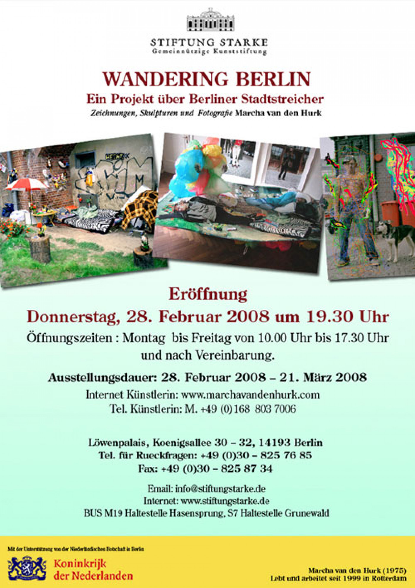 „Wandering Berlin“ - Marcha van den Hurk