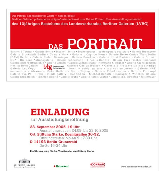 “Potret” 10 Tahun Landesverband Berliner Galerien