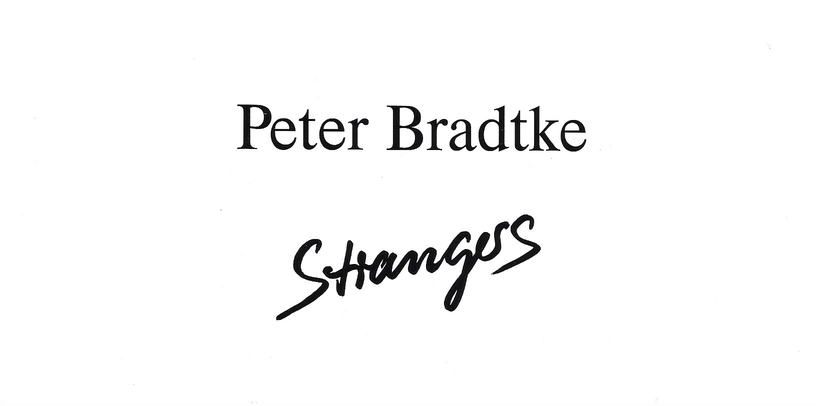 Strangers Strangers