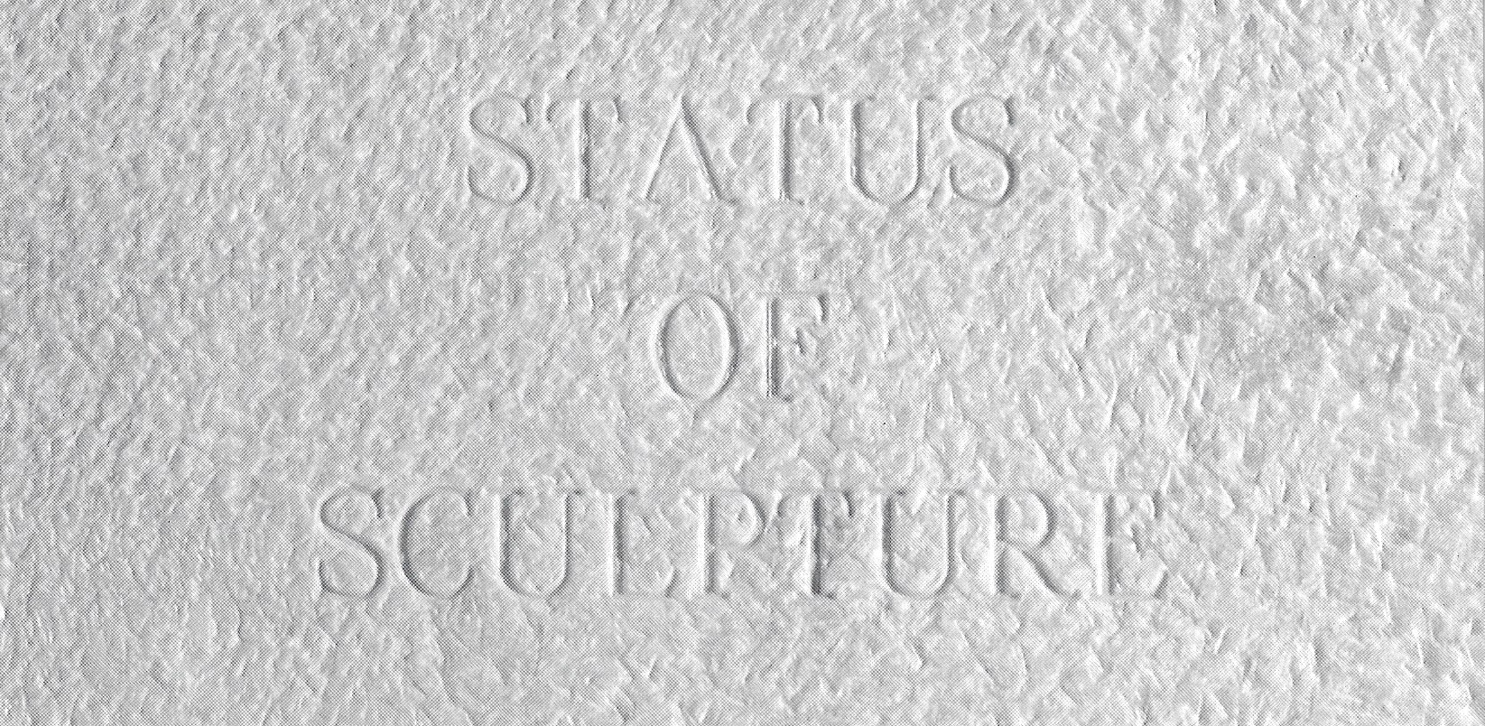 Status of Sculpture Status of Sculpture