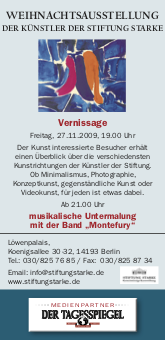 Weihnachtsausstellung - Künstler der Stiftung Starke